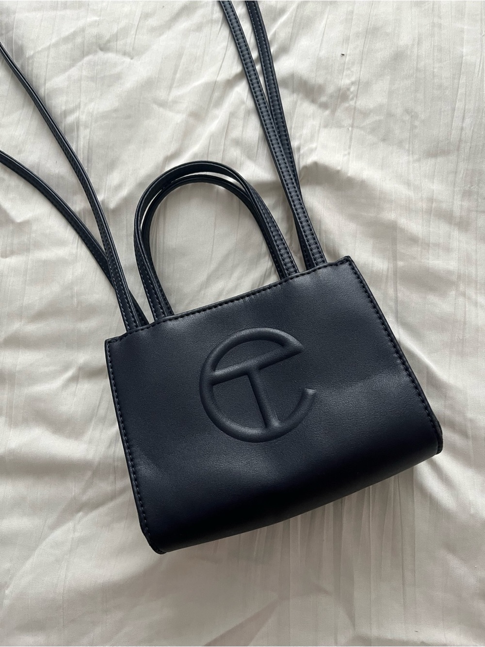 lilluxe_boutique!! Telfar shopping bag small navy!!